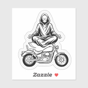 Grim Reaper Zen Aufkleber — Meditierender Biker Au
