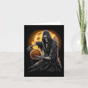 Grim Sensenmann Basketball Grafik-T-Shirts für mic Karte