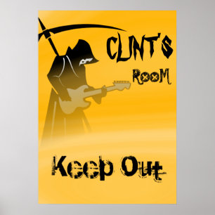 Grim Sensenmann Behielt Abmelden Poster