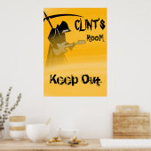 Grim Sensenmann Behielt Abmelden Poster (Küche)