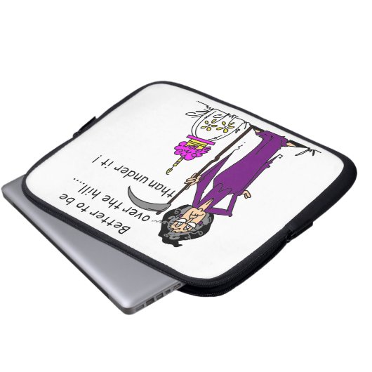 Grim Sensenmann Birthday Spaß Laptopschutzhülle (Vorne Knopf)