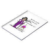 Grim Sensenmann Birthday Spaß Notizblock (Linke Seite)