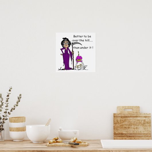 Grim Sensenmann Birthday Spaß Poster (Küche)