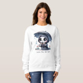 Grim Sensenmann Book Lover, Custom Book Club Sweatshirt (Vorne ganz)
