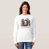 Grim Sensenmann Book Lover, Custom Book Club Sweatshirt (Vorne ganz)