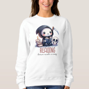 Grim Sensenmann Book Lover, Custom Book Club Sweatshirt