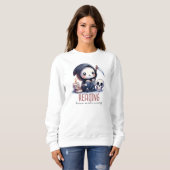 Grim Sensenmann Book Lover, Custom Book Club Sweatshirt (Vorne ganz)