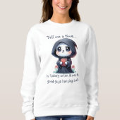 Grim Sensenmann Book Lover, Custom Book Club Sweatshirt (Vorderseite)