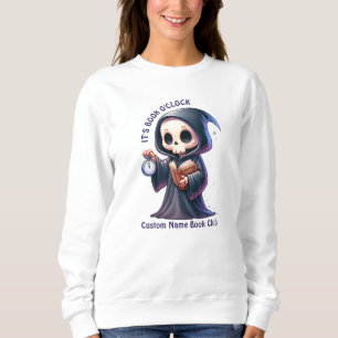 Grim Sensenmann Book Lover, Custom Book Club Sweatshirt