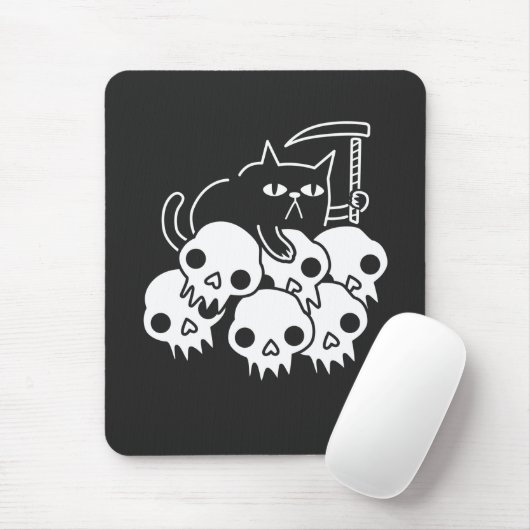 Grim Sensenmann Cat Mousepad (Mit Mouse)