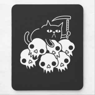 Grim Sensenmann Cat Mousepad