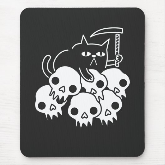 Grim Sensenmann Cat Mousepad (Vorne)