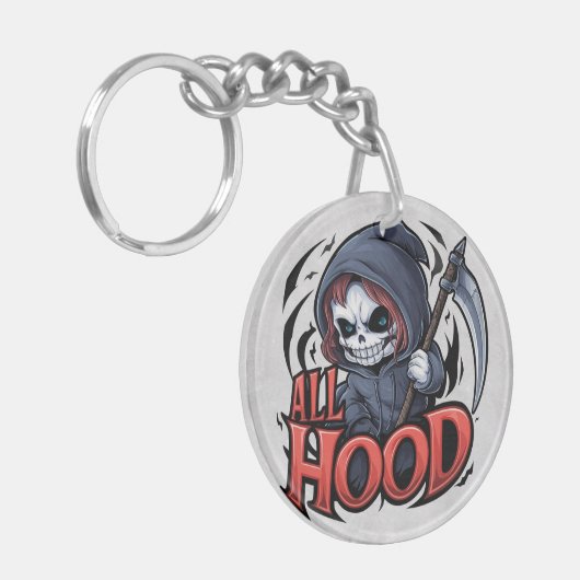 Grim Sensenmann Coilover Scythe Car Schlüsselanhän Schlüsselanhänger (Vorderseite links)