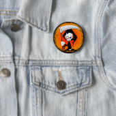 Grim Sensenmann Creepy Funny Cartoon Button (Beispiel)