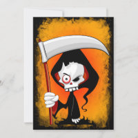 Grim Sensenmann Creepy Funny Cartoon