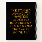 Grim Sensenmann Creepy Funny Cartoon Notizblock (Rückseite)