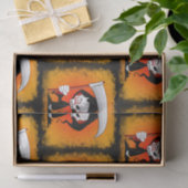 Grim Sensenmann Creepy Funny Cartoon Seidenpapier (Geschenk)