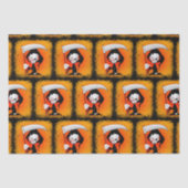 Grim Sensenmann Creepy Funny Cartoon Seidenpapier (Vorderseite)