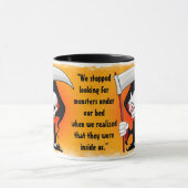 Grim Sensenmann Creepy Funny Cartoon Tasse (Zentrum)