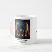 Grim Sensenmann-Fenster Sill Kaktus-Tasse Kaffeetasse (Vorderseite Links)