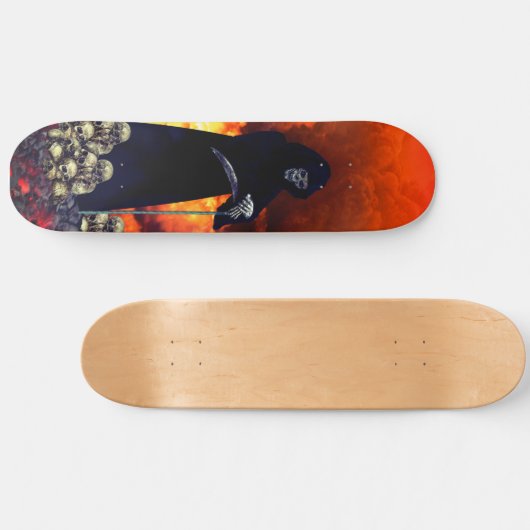 Grim Sensenmann Fire & Brimstone Skateboard (Horizontal)