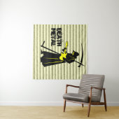 Grim Sensenmann Gitarre ☠️ Gothic Skull Design Wandteppich (Beispiel (Horizontal))