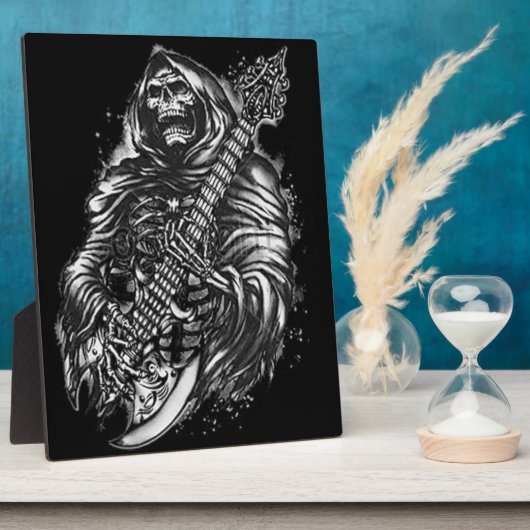 Grim Sensenmann Guitar Fotoplatte (Seite)