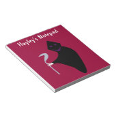 Grim Sensenmann Halloween Anpassbare Notepad Notizblock (angewinkelt)