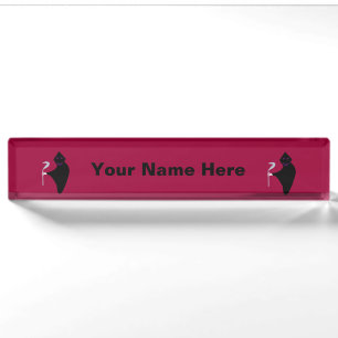 Grim Sensenmann Halloween Custom Desk Namplate Namensplakette