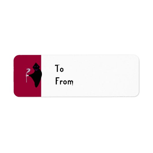 Grim Sensenmann Halloween Custom Present Tags (Vorne)