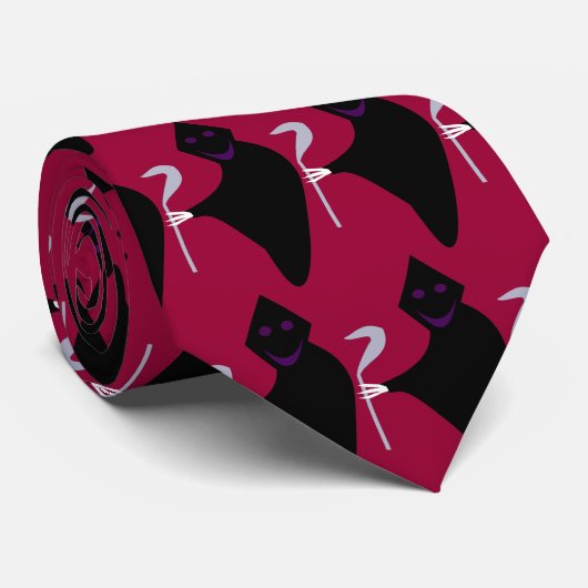 Grim Sensenmann Halloween-Krawatte Krawatte (Gerollt)