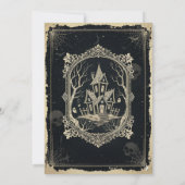 Grim Sensenmann Halloween-Party Einladung (Rückseite)