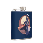 Grim Sensenmann Hitchwandern Flachmann (Rechts)