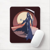Grim Sensenmann Hitchwandern Mousepad (Mit Mouse)