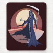 Grim Sensenmann Hitchwandern Mousepad (Vorne)