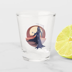 Grim Sensenmann Hitchwandern Schnapsglas
