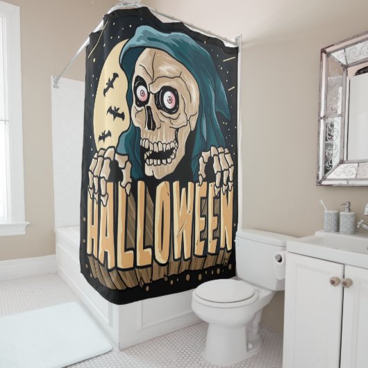 Grim Sensenmann Horror Halloween Duschvorhang (Beispiel)