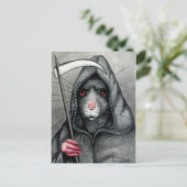 Grim Sensenmann Rat Postcard Postkarte (Stehend Vorderseite)