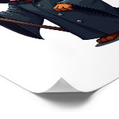 Grim Sensenmann Rottweiler Dog Poster (Ecke)