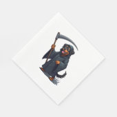 Grim Sensenmann Rottweiler Dog Serviette (Ecke)