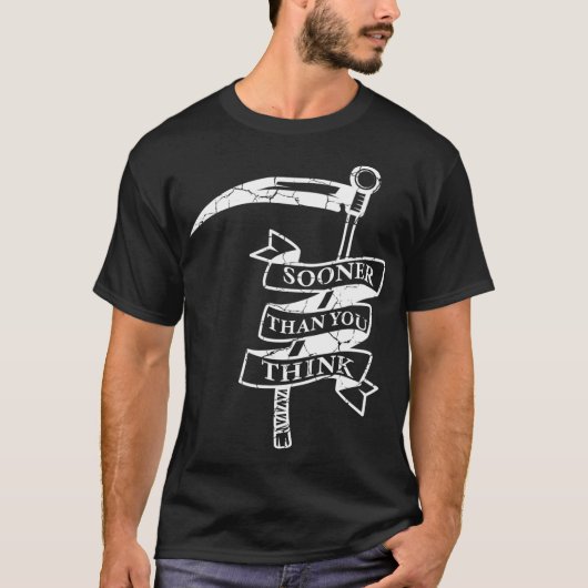 Grim Sensenmann Scythe Grim Sensenmann Fan T-Shirt (Vorderseite)