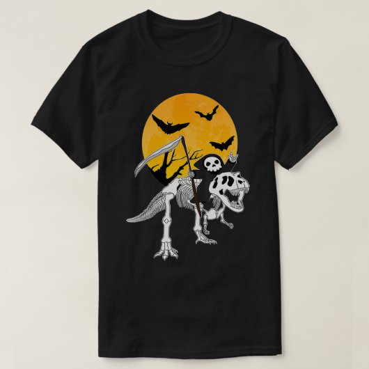 Grim Sensenmann Scythe reiten Skeleton TRe Paranor T-Shirt (Design vorne)
