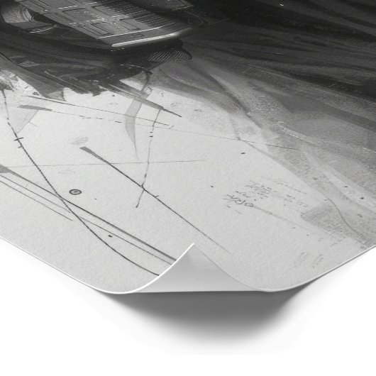 Grim Sensenmann Skeleton mit Assault Rifle Poster (Ecke)