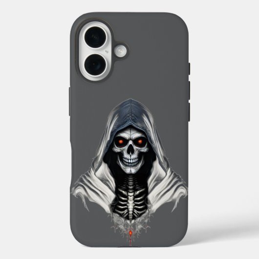 Grim Sensenmann Skull Tough Phone Case für iPhone (Rückseite)