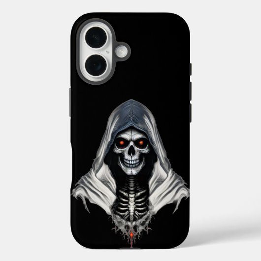 Grim Sensenmann Skull Tough Phone Case für iPhone (Rückseite)