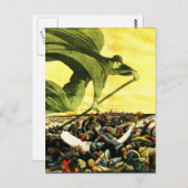 Grim Sensenmann Sky Postcard Postkarte (Vorne/Hinten)