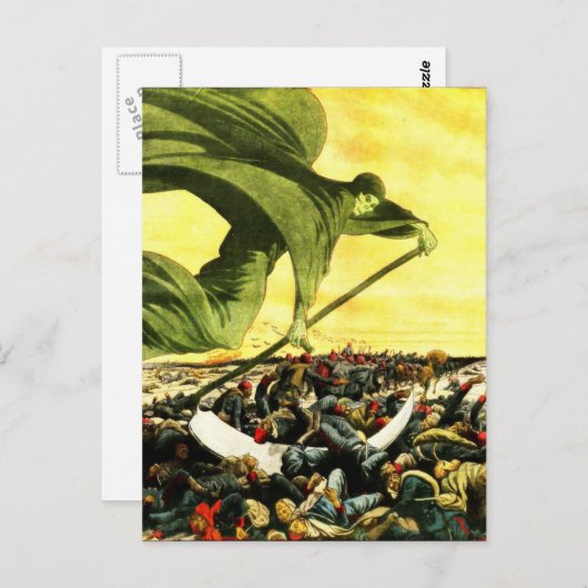 Grim Sensenmann Sky Postcard Postkarte (Vorne/Hinten)