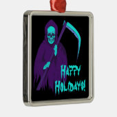 Grim Sensenmann Spooky Horror Ornament Aus Metall (Rechts)