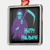 Grim Sensenmann Spooky Horror Ornament Aus Metall (Links)