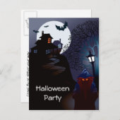 Grim Sensenmann Spuk Halloween-Party Einladung (Vorne/Hinten)